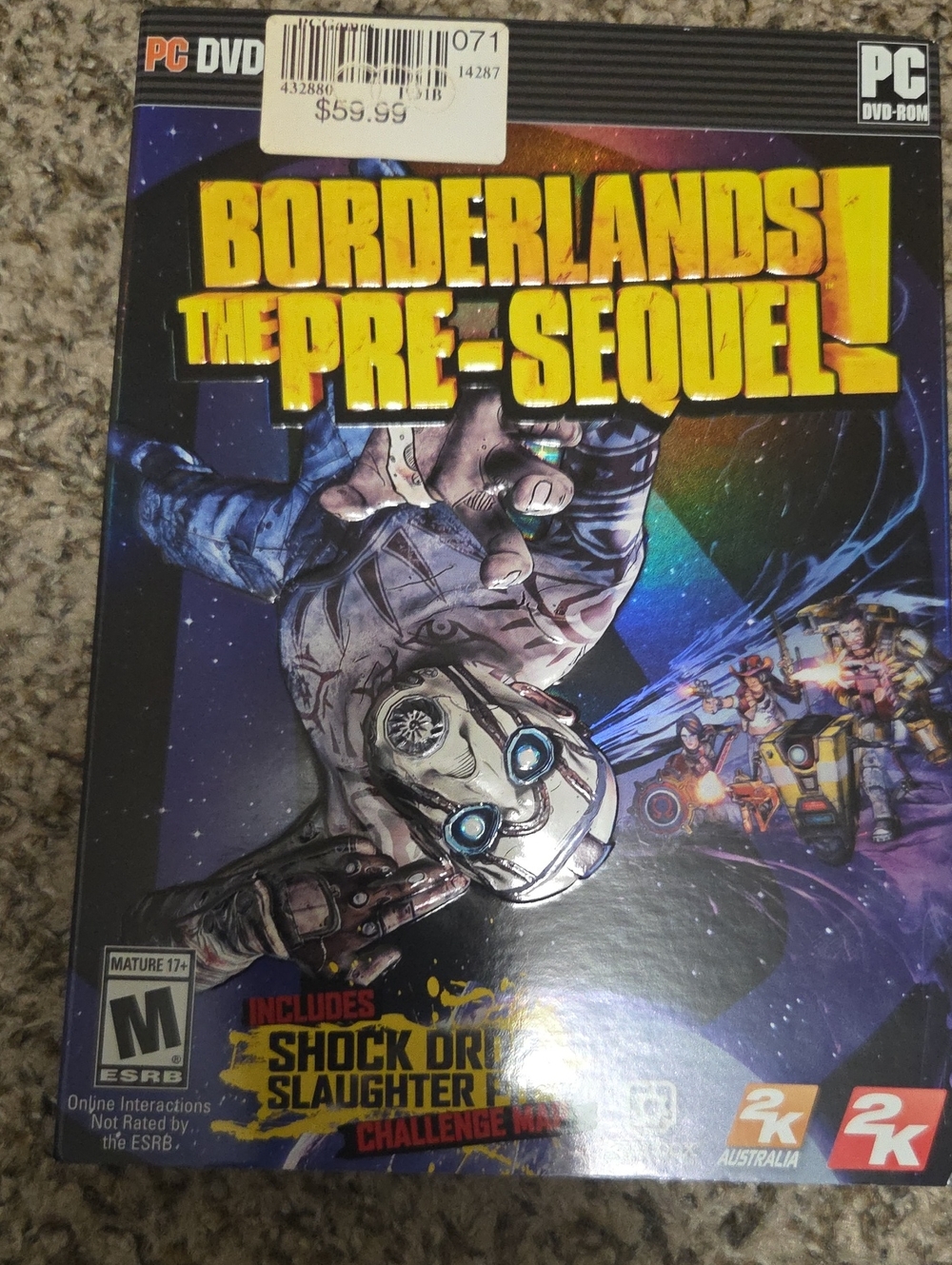 Borderlands: The Pre-Sequel! PC Game - 2K (Black, Blue, Purple)